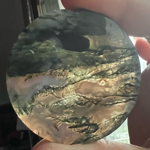 Moss Agate Coaster - Picture 1 of 17